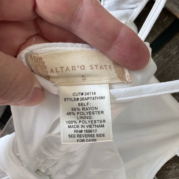 Altar'd State White Ruffle Mini Dress - Picture 3 of 3